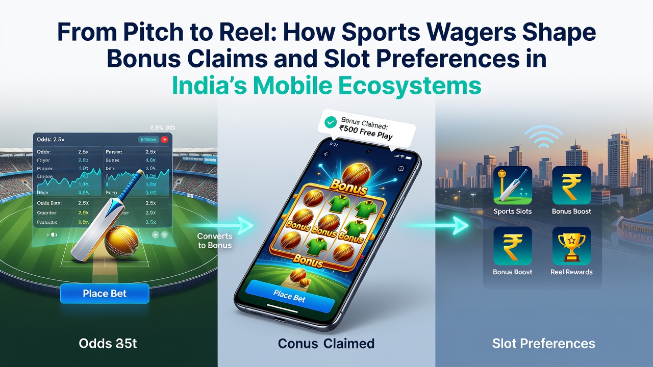 Mobile sports betting interface showing cricket wagers transitioning into slot game selections on an Indian smartphone app