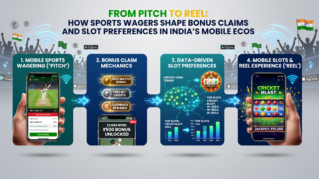 User analytics dashboard displaying transition paths from sports wagers to slot preferences in Indian mobile betting apps during 2026