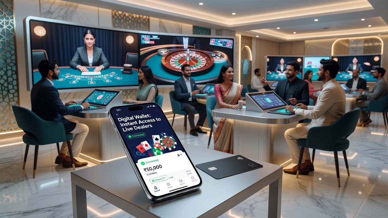 Mobile screen showing instant deposit confirmation during a live baccarat session via digital wallet