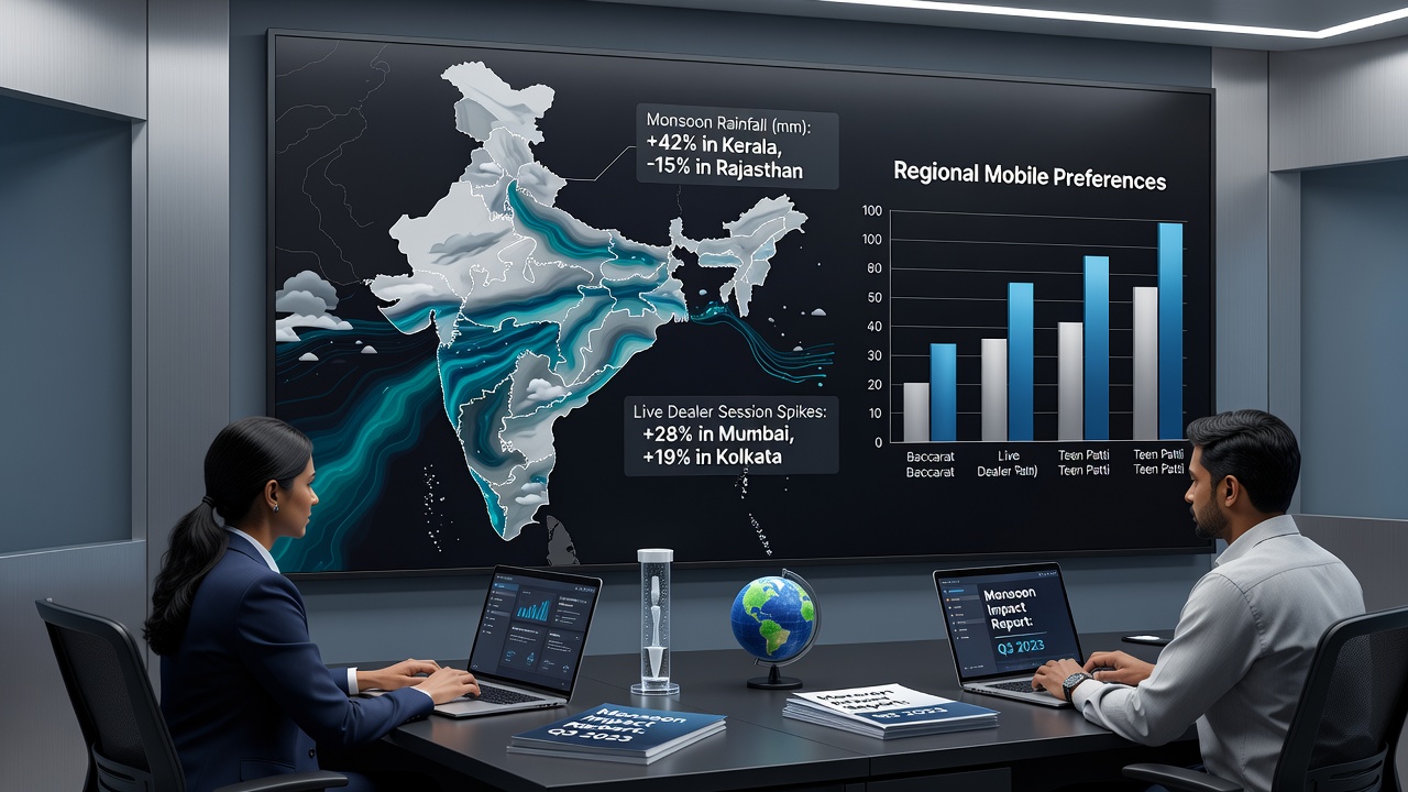 Mobile screen showing live dealer interface during rainy season in India